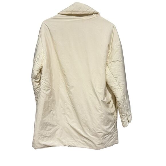 MANGO Cream Off White Puffer Padded Button Down Puff Coat - Picture 8 of 13